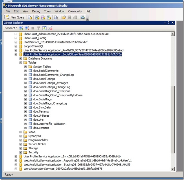 SharePoint social features